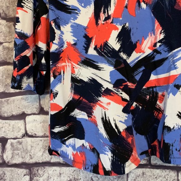 Laura Ashley 2X Multicolored Top - Picture 3 of 9